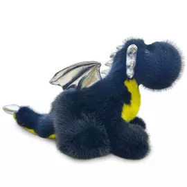 Дракон малый из меха норки, темно-синий